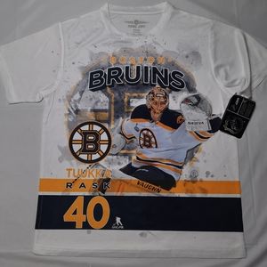 NHL | Levelwear NWT Boston Bruins Rask 40 White Tshirt Size 14/16